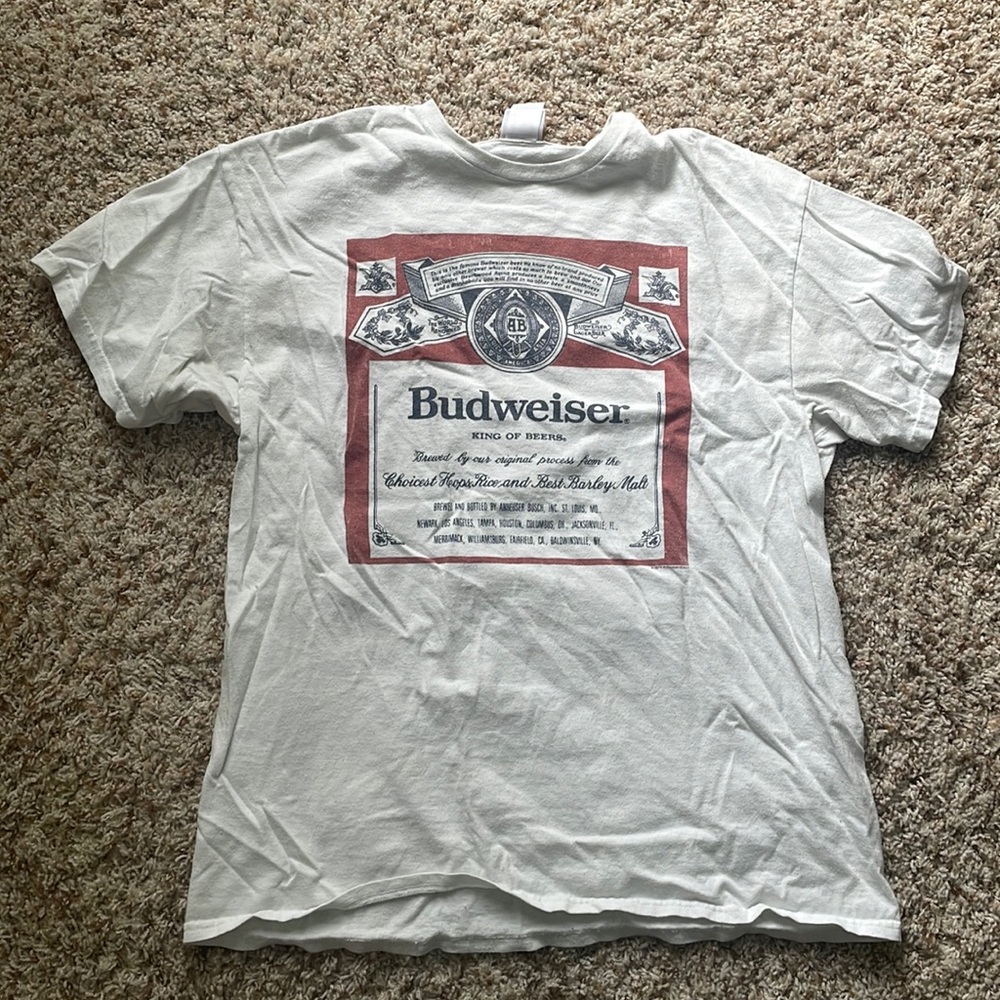 Junk food Tees Budweiser Shirt